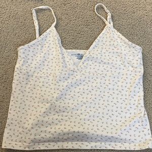 SOLD brandy melville v neck floral tank